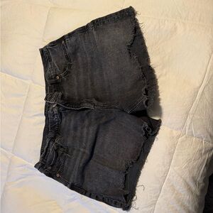 American Eagle Outfitters Black/ Dark Gray Jean Shorts